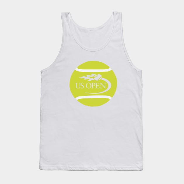 US Open Tennis Ball Tank Top by inkstyl